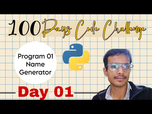 Day 01 part A || 100 Days of Code Challenge || Python #100dayscodechallenge 