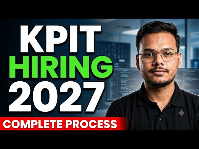 KPIT Hiring 2027 | KPIT Hiring Process & Assessment | How to Crack KPIT? | Preparation