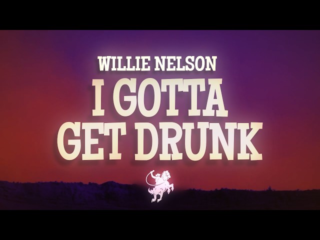 George Jones - I Gotta Get Drunk (Lyrics) ft. Willie Nelson