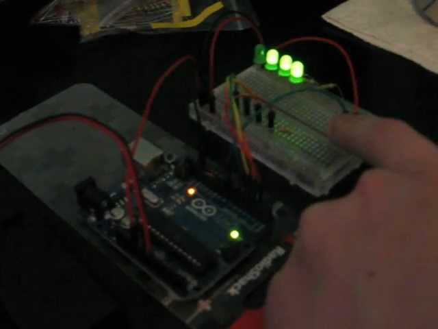 Arduino 4-bit binary counter