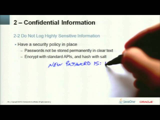 Secure Coding Guidelines for the Java Programming Language