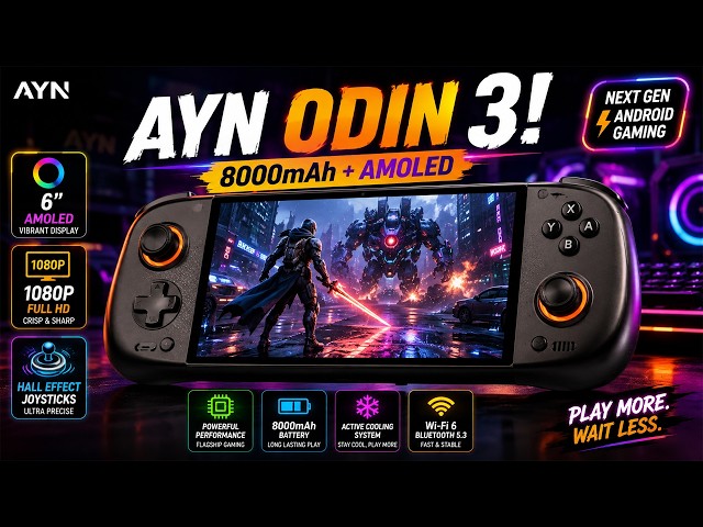 AYN Odin 3 | 6" AMOLED Android Gaming Handheld