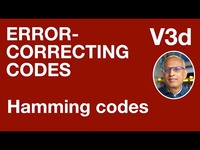 V3d: Hamming codes (Error-Correcting Codes)