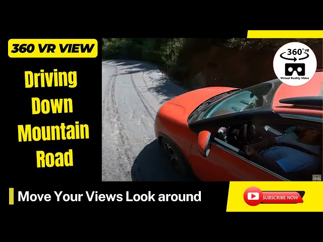 5.7K 360VR Video Driving down the mountain road #Shorts