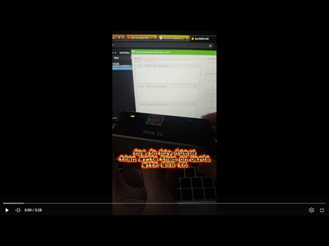 How  scammers  buy dumps from firemarket.gg and how to write them using MSR X6 