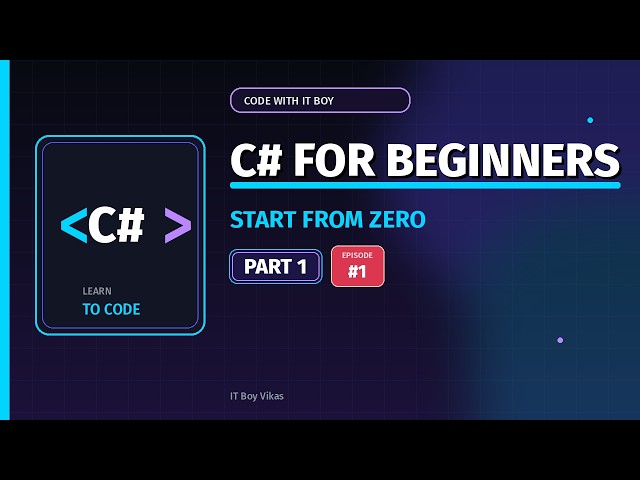 C# Tutorial for Beginners #1 | Programming Basics, C# & .NET Explained