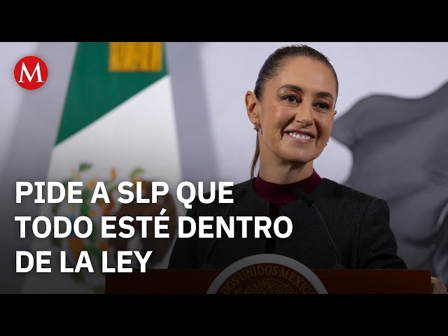Sheinbaum calls for an analysis of the reform that limits women's candidacy in San Luis Potosí.