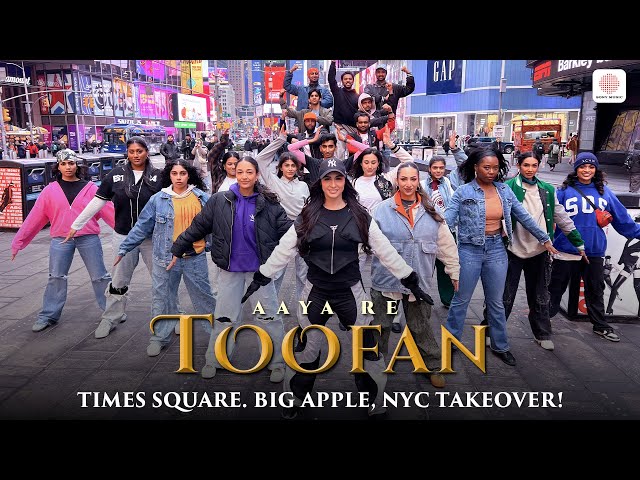 Aaya Re Toofan on Times Square. Big Apple, NYC Takeover! | Lauren Gottlieb | Chhaava