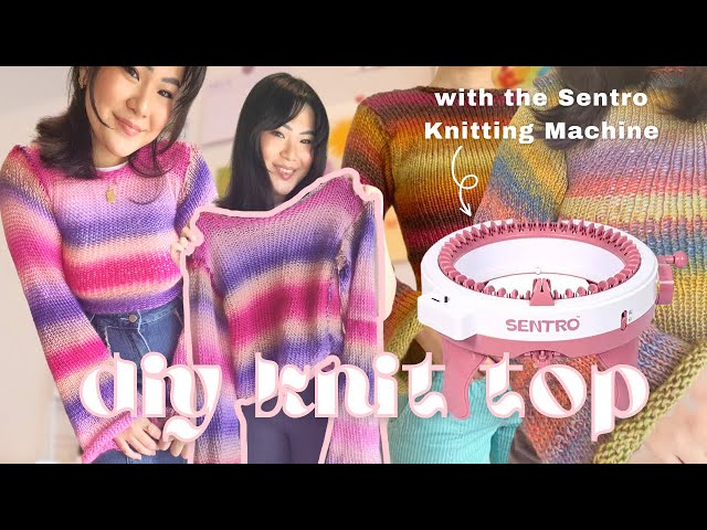 how to: knit a top with the Sentro knitting machine (it’s SUPER easy) 💓💫