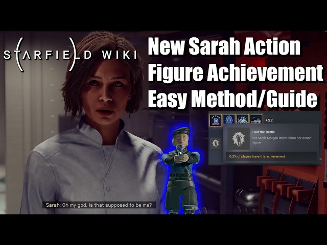 Starfield New DLC Achievement Guide | Half the Battle | Sarah Action Figure Location at Anchorpoint