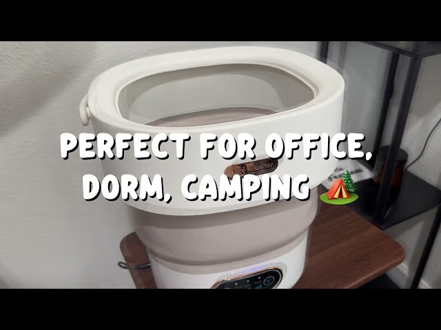 👕 Portable Washing Machine | 15L Foldable Mini Washer for Travel, Baby Clothes & Small Laundry ✨