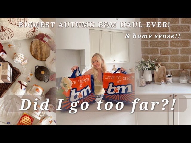 HUGE AUTUMN B&M + HOMESENSE HAUL | The best bargains | Laundry room styling | Fall 2026 | Shopping
