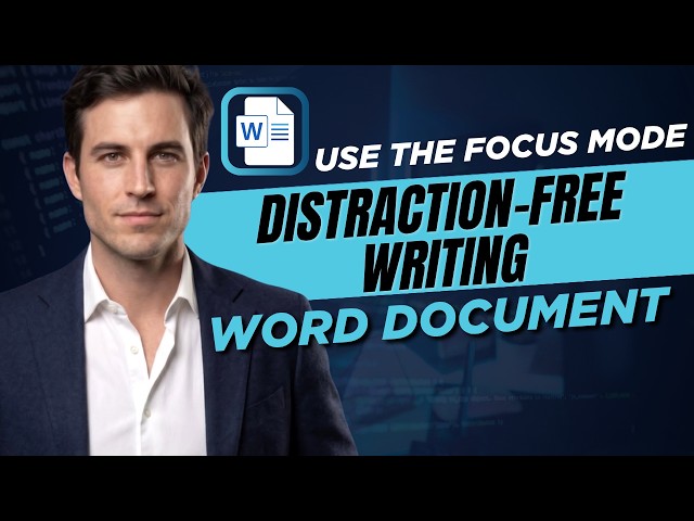 How To Use the Focus Mode for Distraction-Free Writing In a MS Word Document For a Windows Computer