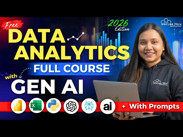 Data Analytics FULL Course with Generative AI (Beginner to Pro) - 2026