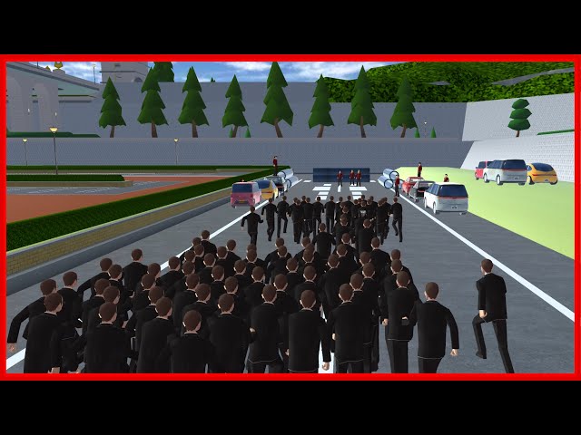 Too Many Black Clothes Man || SAKURA School Simulator