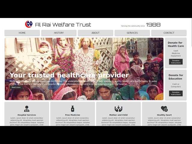 #NGO #Website #Sample - HTML CSS 2022