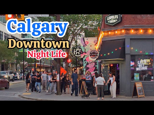 Calgary Downtown Night Walking Tour on July 2026 | Calgary Alberta Canada #Calgary #Alberta #Canada 