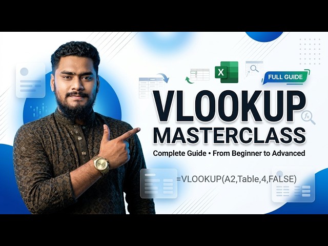 Complete VLOOKUP Function Tutorial in Excel: Master A to Z