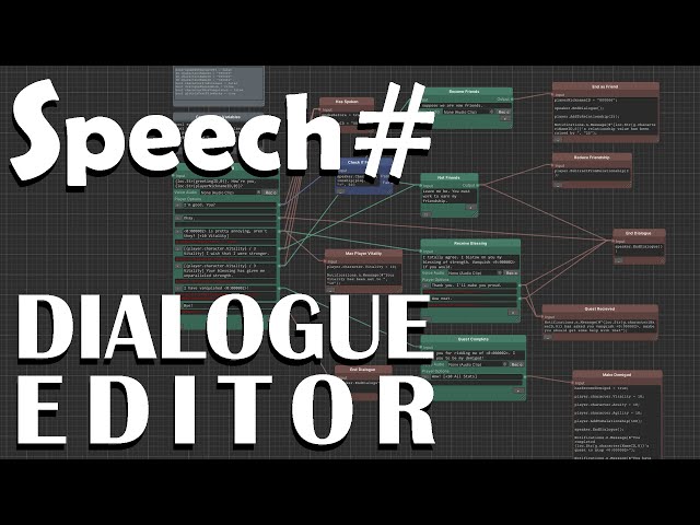 Dialogue Node Editor with C# Scripting - Unity Plug-In Release Trailer