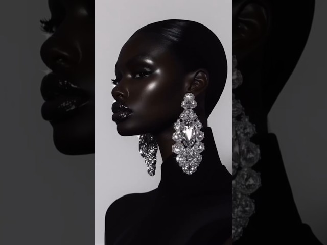 Black Beauty Hits Different  #fashion #anokyai #supermodel  #makeup