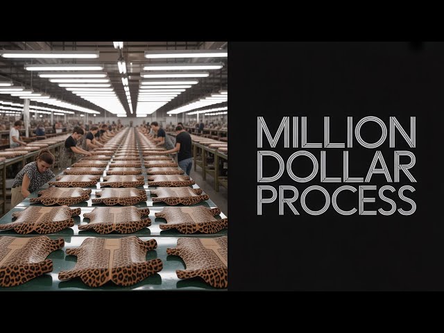 Inside Premium Leopard Leather Factory: Full Automated Production