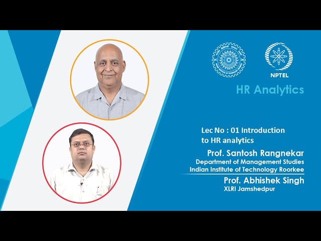 Lecture 01: Introduction to HR analytics