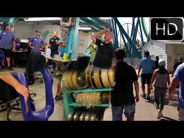 Kraken Roller Coaster Backstage Tour 2022! SeaWorld Orlando
