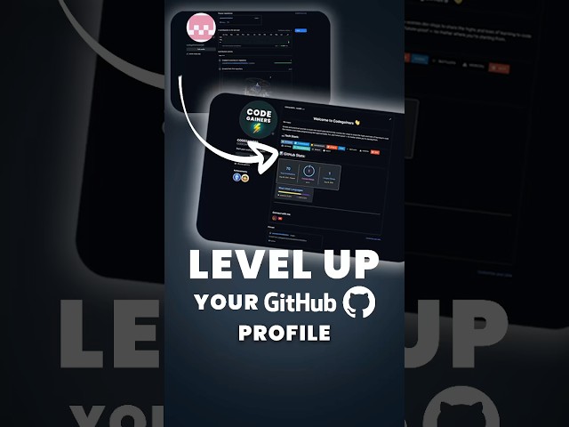 LEVEL UP your GitHub profile 🚀 #github #githubtutorial #developertools #coding