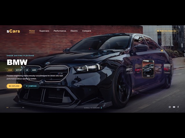 From Basic HTML to THIS… 🚗🔥 | CSS Website Tutorial | sCars Part 2