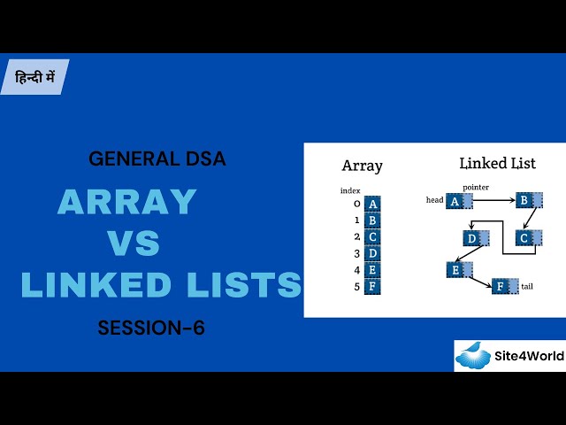 General DSA Session 6 : Array vs Linked Lists