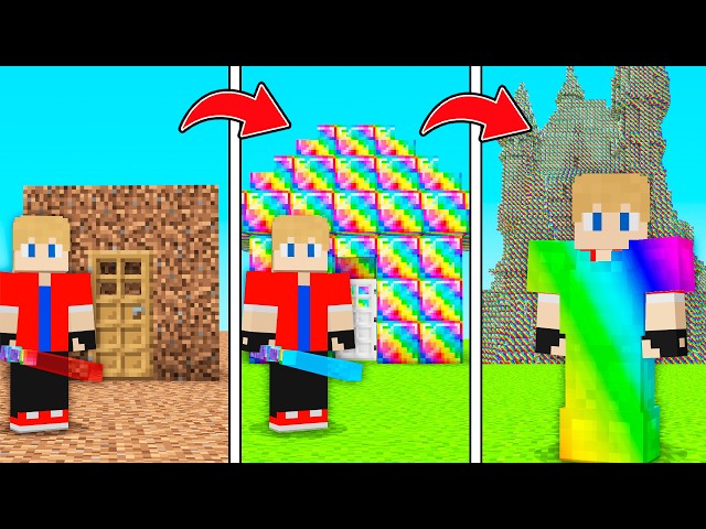 SOBREVIVI em uma CIVILIZAÇÃO DE MINÉRIO SECRETO no Minecraft!