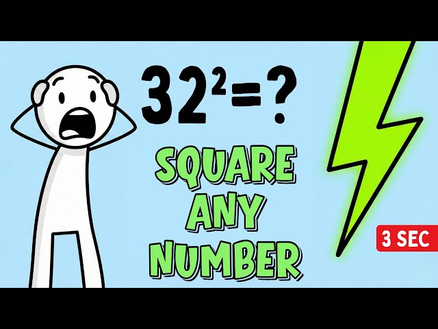 Square Numbers Faster Than a Calculator | Mental Math Hack