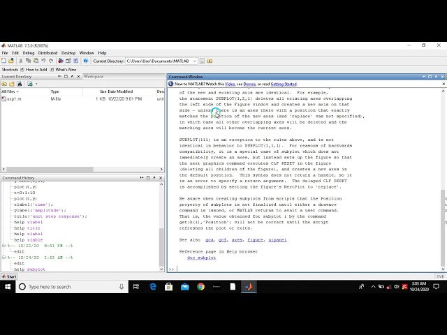 Explanation about Generation of continuous signals using Matlab In Tamil