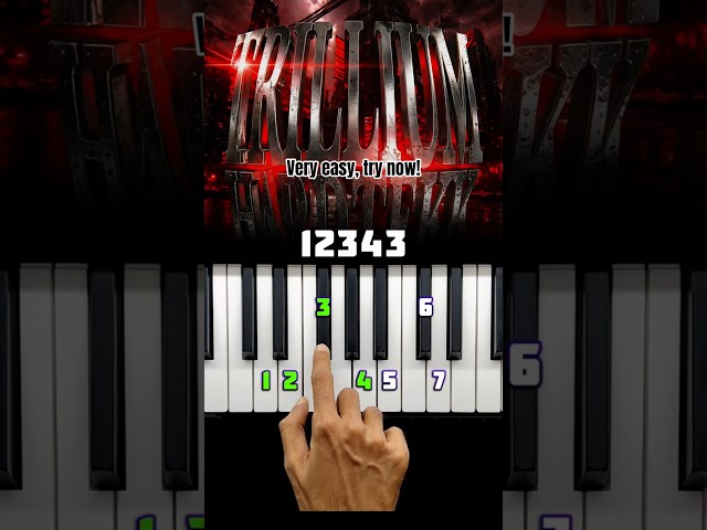 TRILLIUM HARDTEKK (easy) Piano tutorial