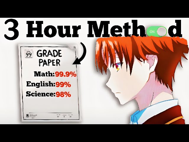 How to ACTUALLY Study Only 3 Hours and Still Get Perfect Grades