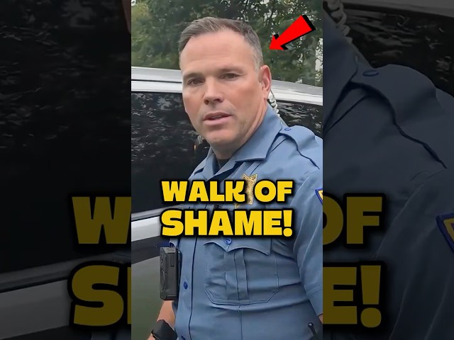 Cop Gets WALK OF SHAME! 😳