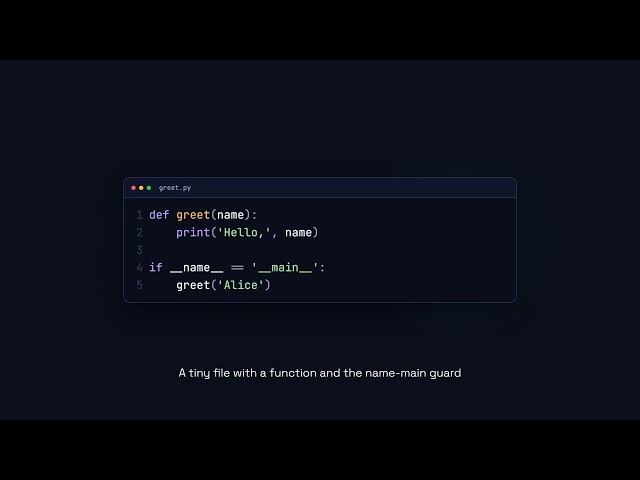 if __name__ == '__main__' - Python for Beginners