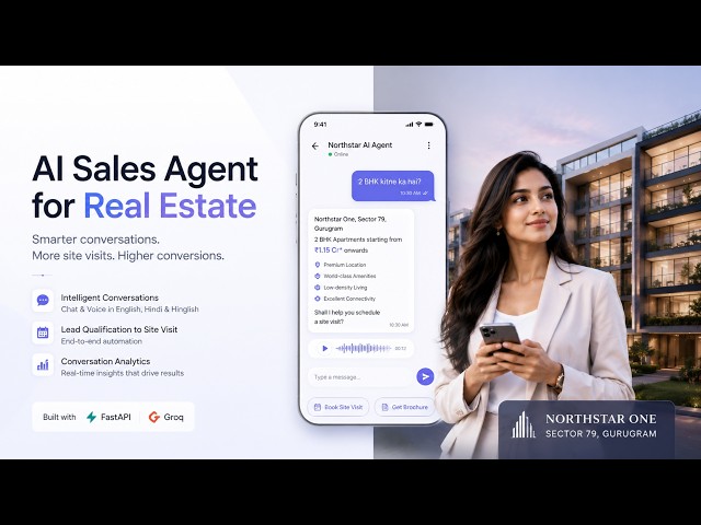 AI Sales Agent for Real Estate — Prompt Engineering, Booking & Analytics | Huvo FDE Assignment