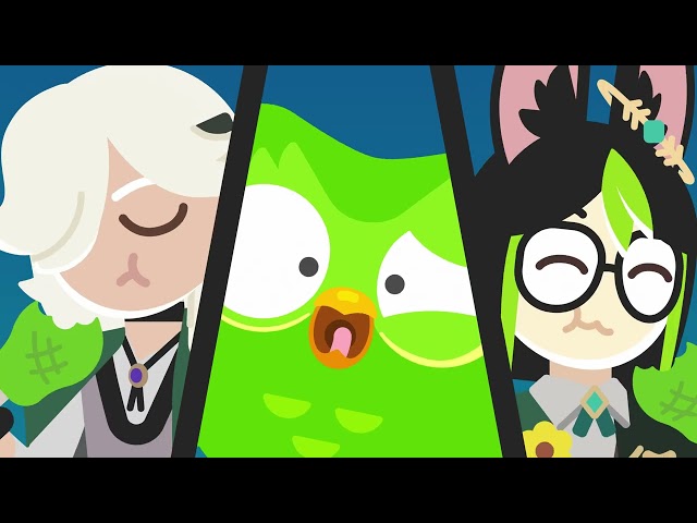Genshin Impact x Duolingo | Paimon tries to eat the Duolingo Owl