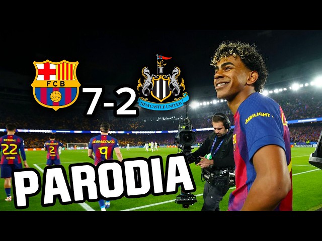 Barcelona - Newcastle 7-2 song (Parody of Enrique Iglesias - Subeme la radio)