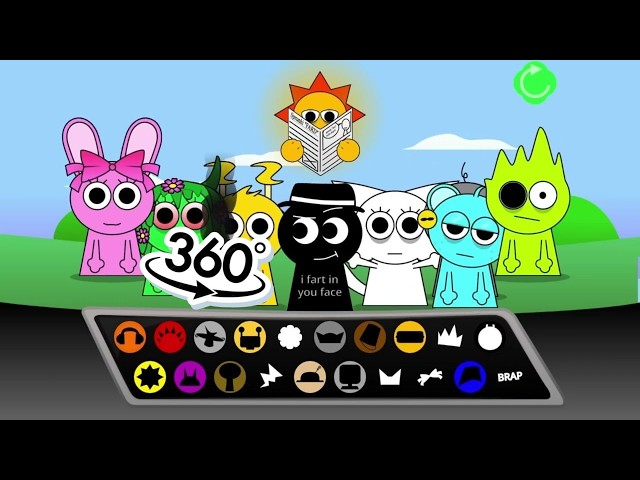 360 VR || Sprunki BUT Every Character is RAINBOW | All Mods Part 1