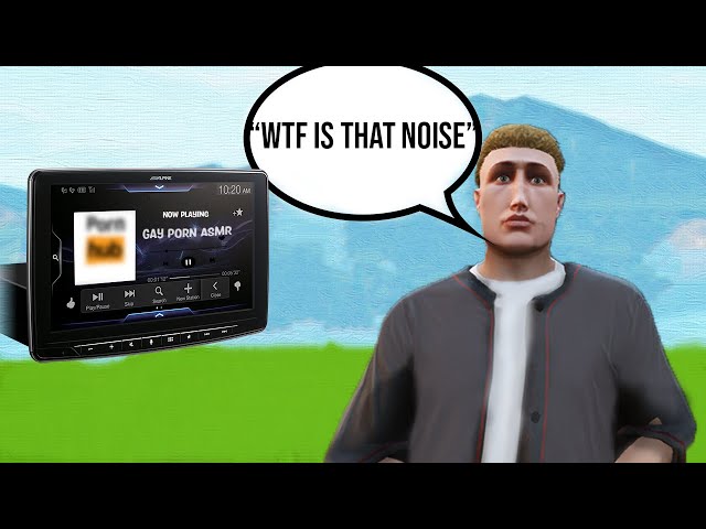 PLAYING GAY P*RN ASMR ON CAR RADIOS PRANK - GTA 5 RP Trolling Funny Moments