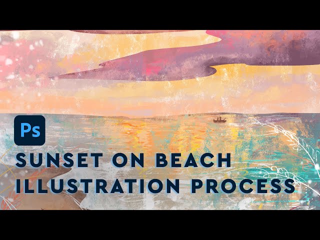 Photoshop Speed Painting Tutorial | Sunset Beach | Tapsiiee