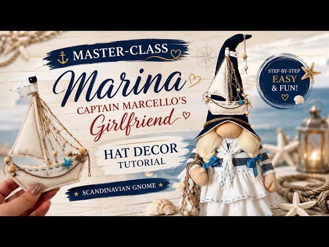Marina Gnome Hat Decor Tutorial | DIY Sailboat for a Scandinavian Gnome Part 1