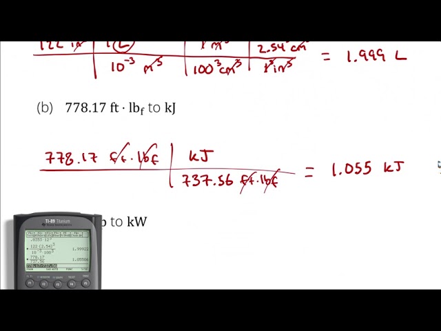 Example Problem - Dimensional Analysis and Unit Conversions