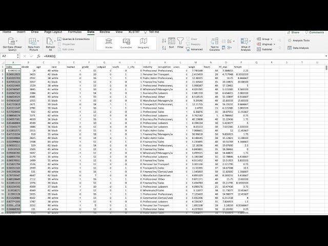 How to randomly select samples from the given dataset