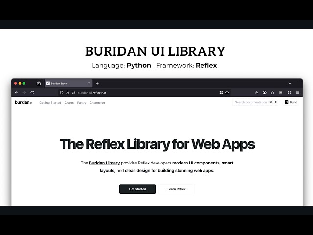Python Web App - UI Library