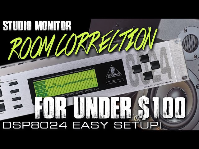 Cheap studio monitor room correction with the Behringer DSP8024! HOW TO SETUP