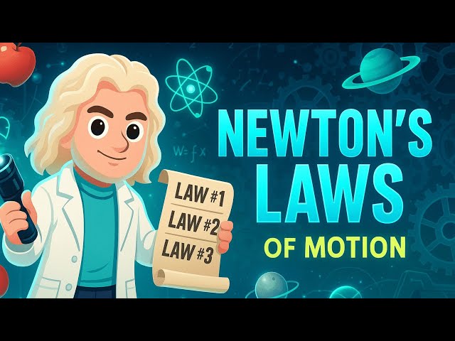 Newton’s 3 Laws Explained with Real-Life Examples! | Why Things Move: Newton’s 3 Super Cool Laws! |