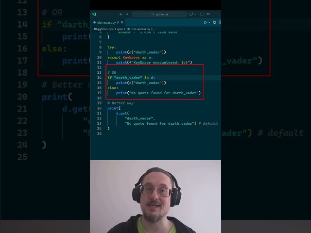 Do you know the best way to do #dictionary #access in #python? Save this trick #pythonprogramming